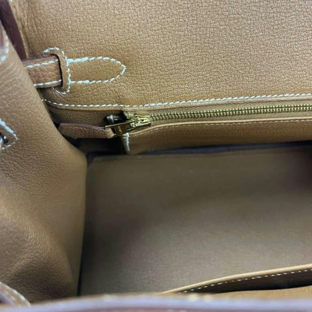 Hermès Birkin 30 Togo Étoupe – interno