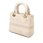 Christian Dior Lady D-Lite Jacquard Écru - Vista laterale
