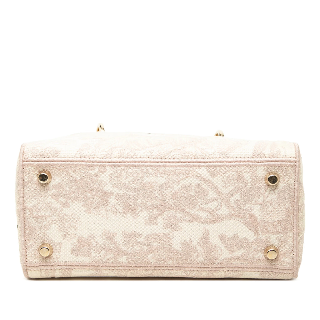 Christian Dior Lady D-Lite Jacquard Écru - Vista dal basso
