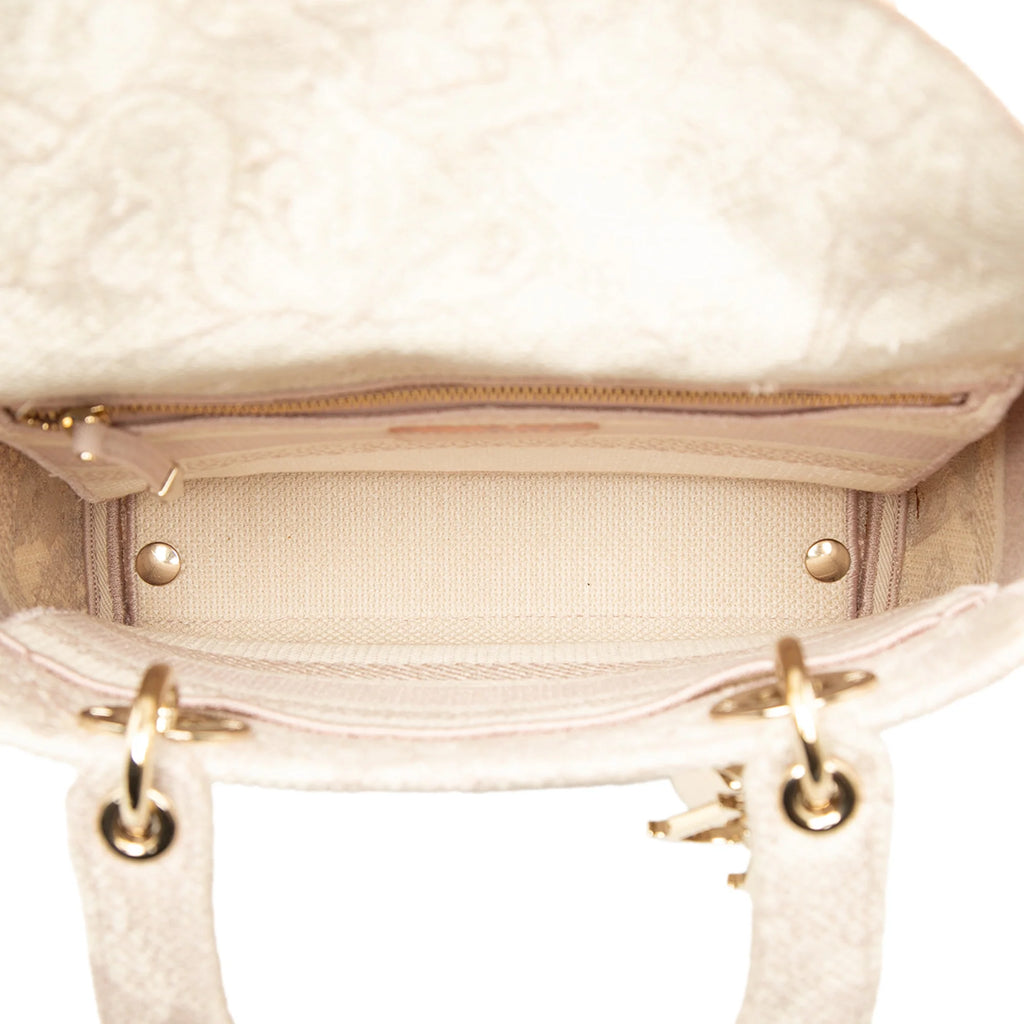 Christian Dior Lady D-Lite Jacquard Écru - Interno