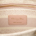 Christian Dior Lady D-Lite Jacquard Écru - Etichetta autenticità