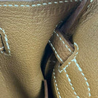 Hermès Birkin 30 Togo Étoupe – dettaglio cuciture