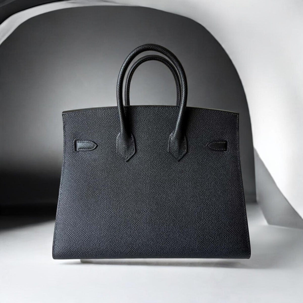 Hermès Birkin 35 Epsom Noir – vista posteriore
