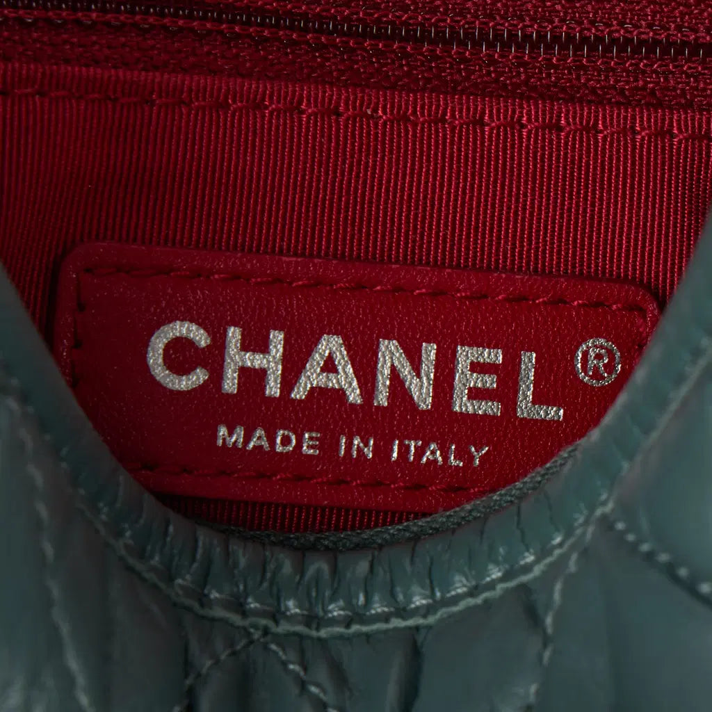 Borsa Chanel Gabrielle blu dettaglio catena