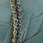 Borsa Chanel Gabrielle blu laterale