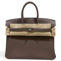 Hermès Birkin 25 Etoupe – vista frontale