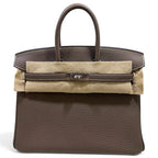 Hermès Birkin 25 Etoupe – vista frontale