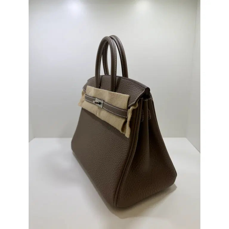 Hermès Birkin 25 Etoupe – vista laterale destra