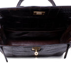 Hermès Kelly 28 Sellier Crocodile – interno