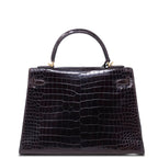 Hermès Kelly 28 Sellier Crocodile – vista posteriore