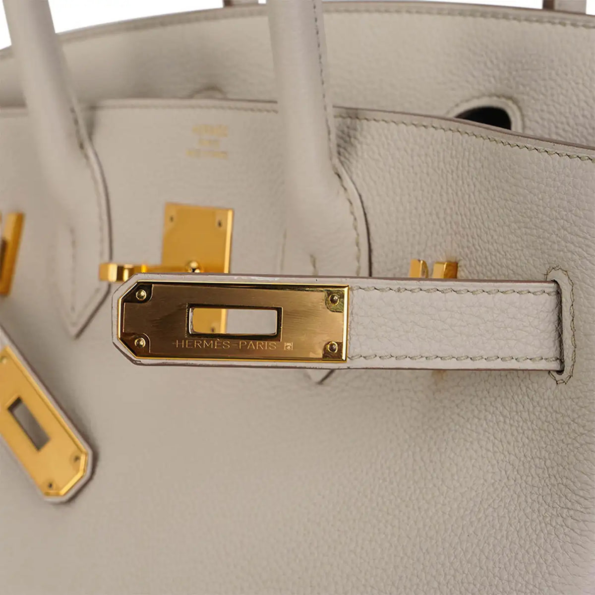 Hermès Birkin 30 Béton – vista frontale