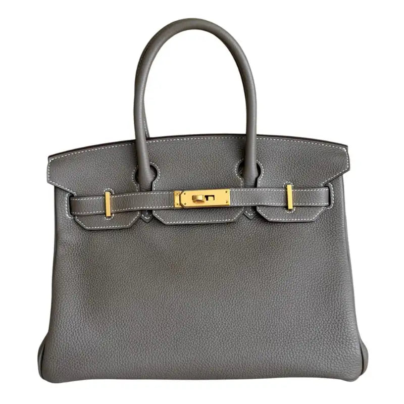 Hermès Birkin 30 Étoupe – vista posteriore