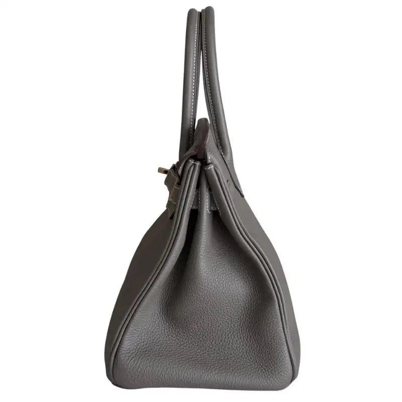 Hermès Birkin 30 Étoupe – vista frontale